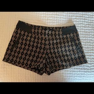 Leather Black and Tan shorts